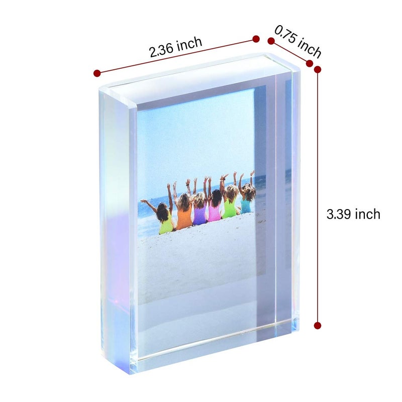 Phattopa Instax Mini Film Photo Frames 2x3, Iridescent Acrylic Picture Frames, 3 Pack - Image 4